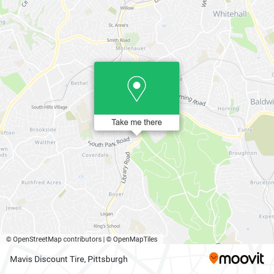 Mapa de Mavis Discount Tire