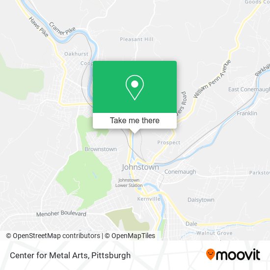 Center for Metal Arts map