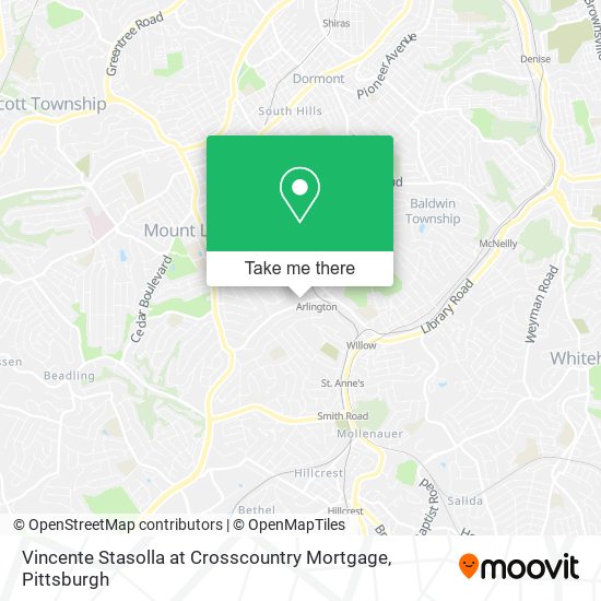 Vincente Stasolla at Crosscountry Mortgage map