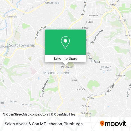 Salon Vivace & Spa MT.Lebanon map