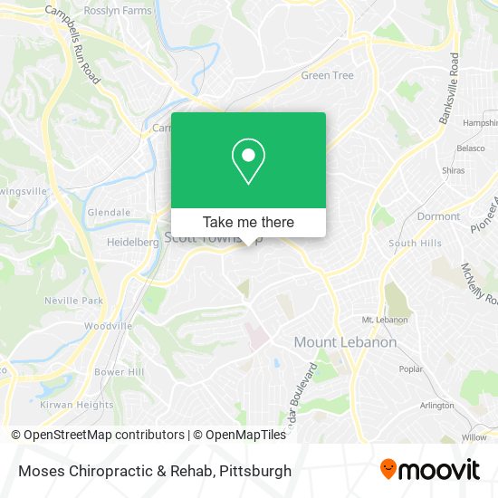 Moses Chiropractic & Rehab map