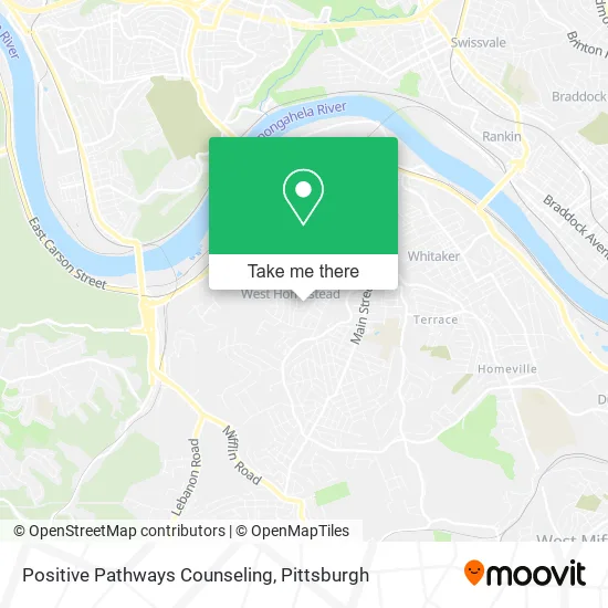 Positive Pathways Counseling map