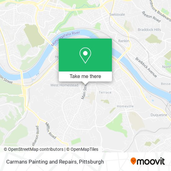 Carmans Painting and Repairs map