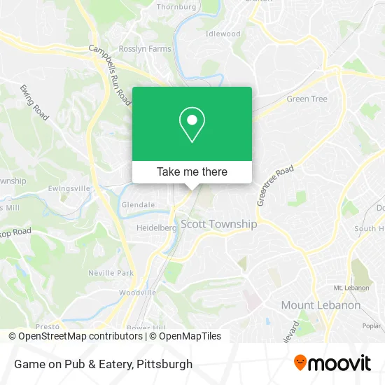 Game on Pub & Eatery map