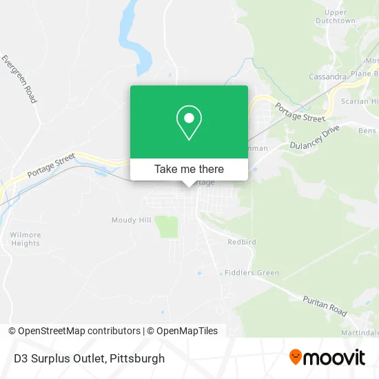 D3 Surplus Outlet map