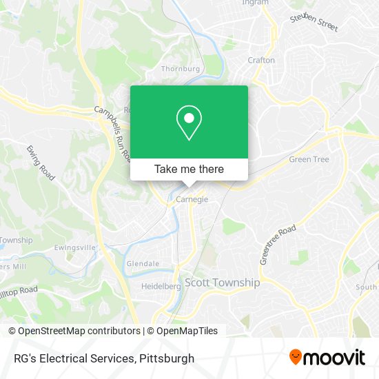 Mapa de RG's Electrical Services