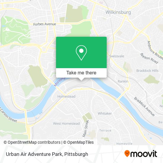 Mapa de Urban Air Adventure Park