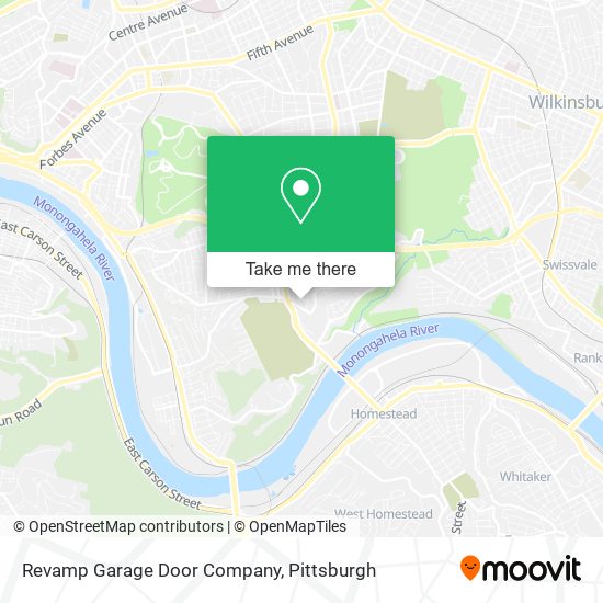 Mapa de Revamp Garage Door Company