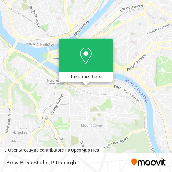 Brow Boss Studio map