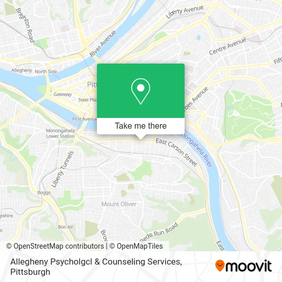Allegheny Psycholgcl & Counseling Services map