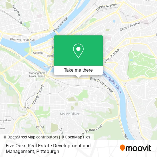 Five Oaks Real Estate Development and Management map