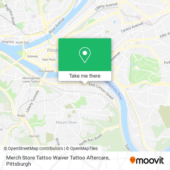 Merch Store Tattoo Waiver Tattoo Aftercare map