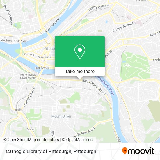 Mapa de Carnegie Library of Pittsburgh