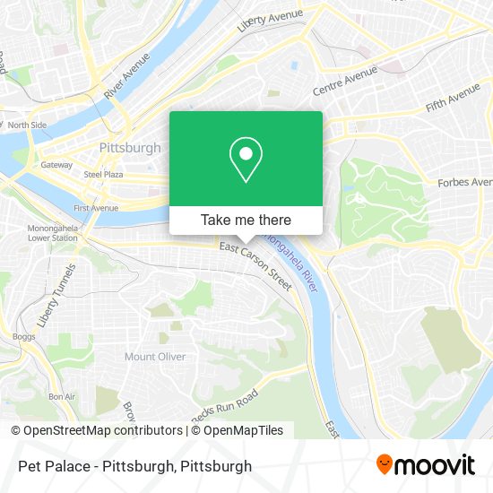 Pet Palace - Pittsburgh map
