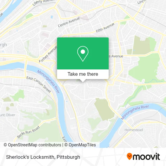 Sherlock's Locksmith map