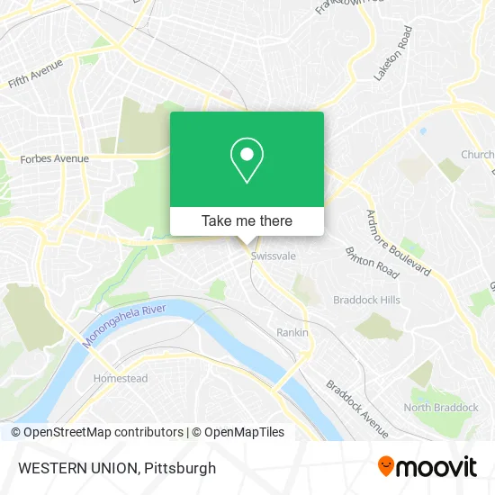 Mapa de WESTERN UNION