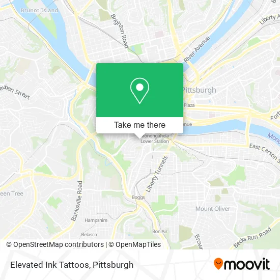Elevated Ink Tattoos map
