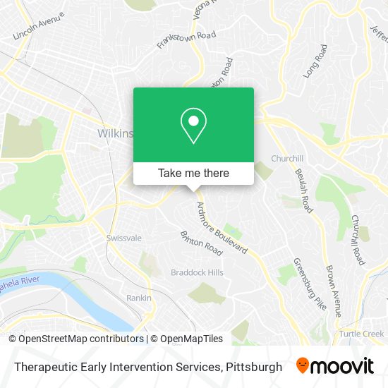 Therapeutic Early Intervention Services map