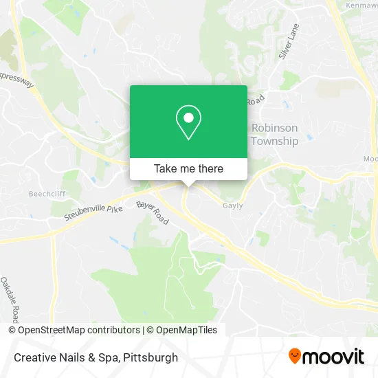 Creative Nails & Spa map