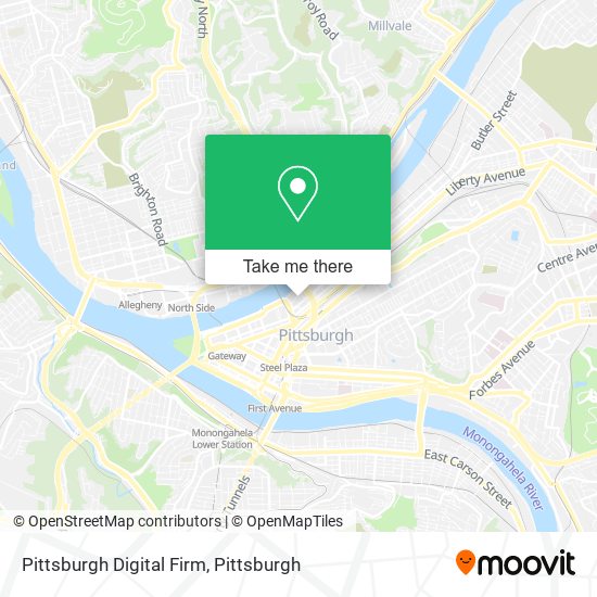 Mapa de Pittsburgh Digital Firm