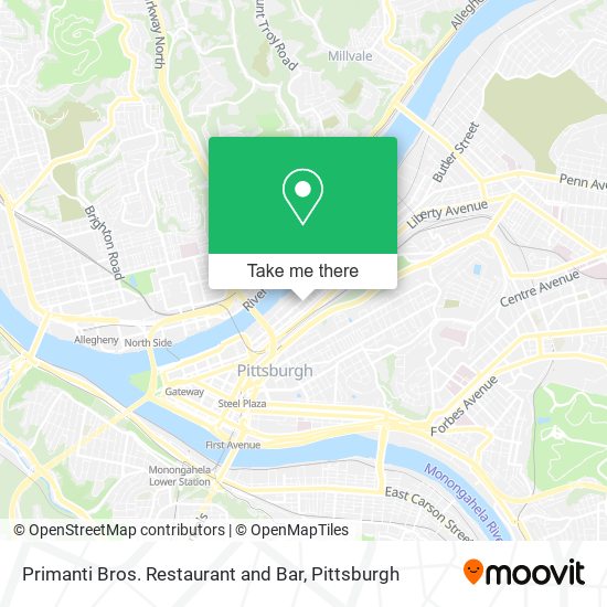 Primanti Bros. Restaurant and Bar map