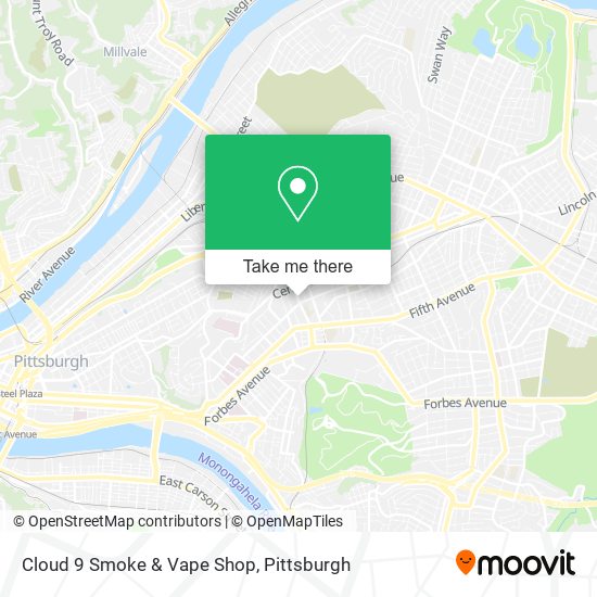 Mapa de Cloud 9 Smoke & Vape Shop