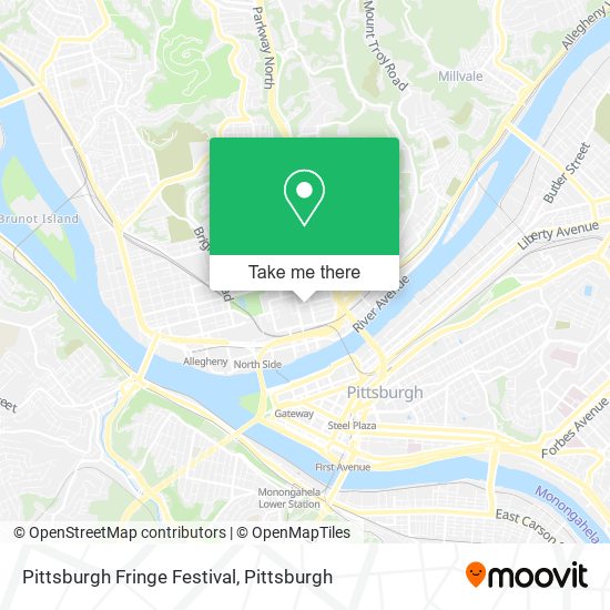 Pittsburgh Fringe Festival map