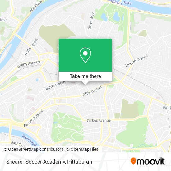 Shearer Soccer Academy map