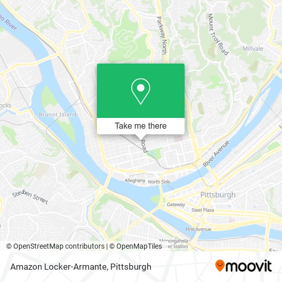 Mapa de Amazon Locker-Armante