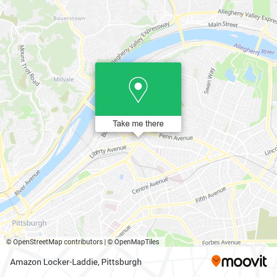 Mapa de Amazon Locker-Laddie