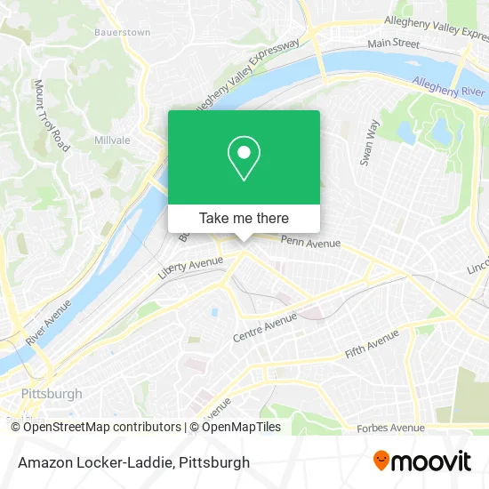 Amazon Locker-Laddie map