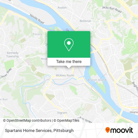 Mapa de Spartans Home Services