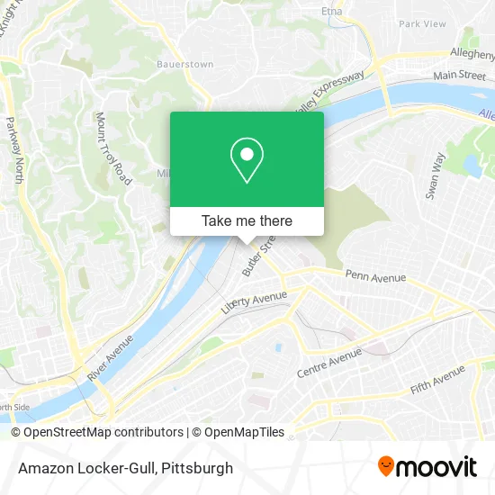 Amazon Locker-Gull map