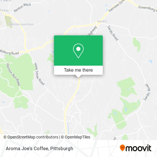 Aroma Joe's Coffee map