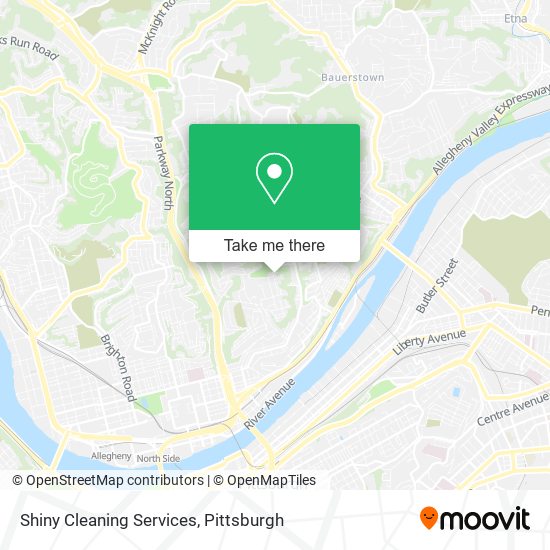 Shiny Cleaning Services map