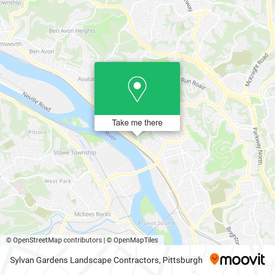 Sylvan Gardens Landscape Contractors map