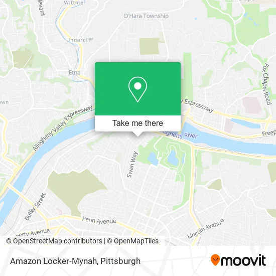 Amazon Locker-Mynah map
