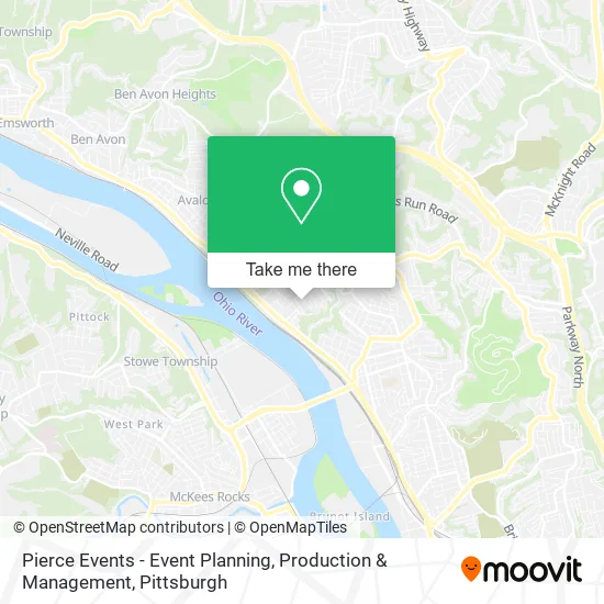 Pierce Events - Event Planning, Production & Management map