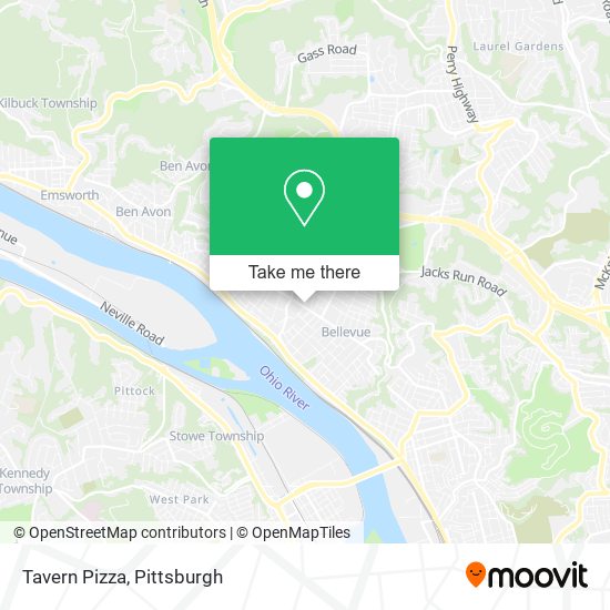 Tavern Pizza map