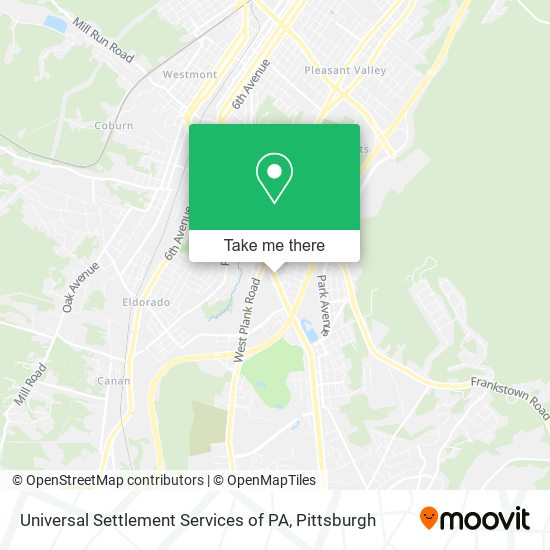 Universal Settlement Services of PA map