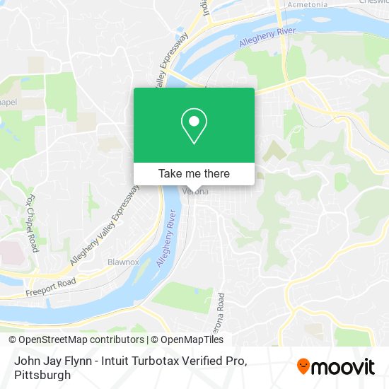 John Jay Flynn - Intuit Turbotax Verified Pro map