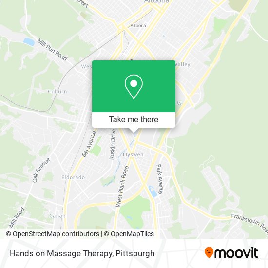 Hands on Massage Therapy map