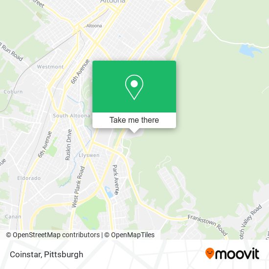 Mapa de Coinstar