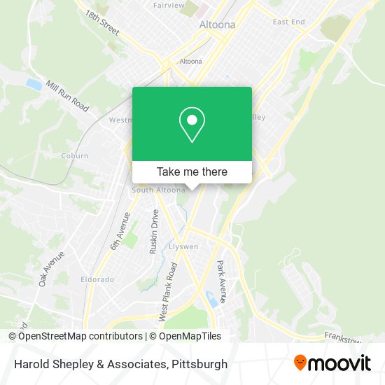 Harold Shepley & Associates map