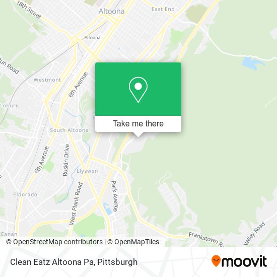 Clean Eatz Altoona Pa map