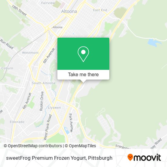 sweetFrog Premium Frozen Yogurt map