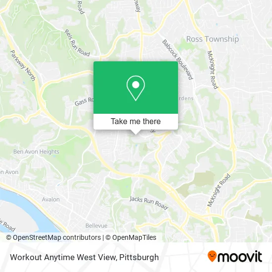 Workout Anytime West View map