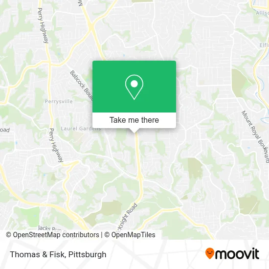 Thomas & Fisk map