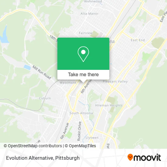 Evolution Alternative map