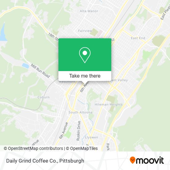 Daily Grind Coffee Co. map